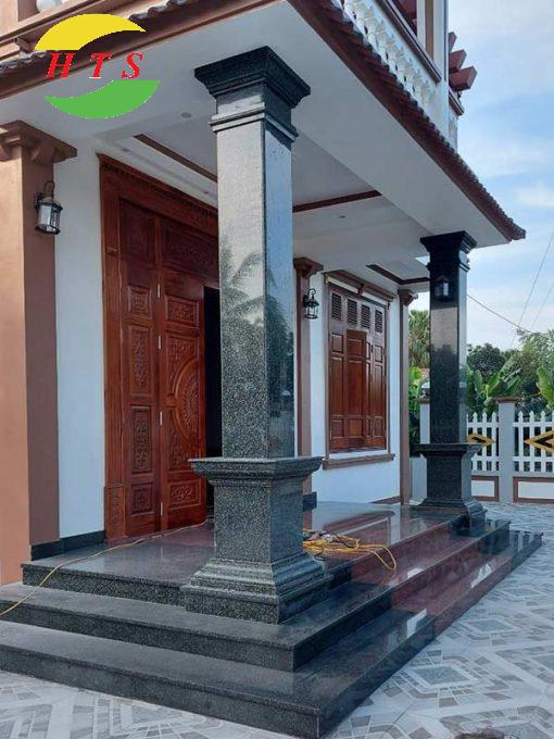 cột đá granite ốp ngoài nhà